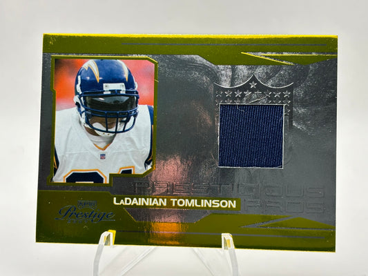 2007 Prestige Prestigious Pros Relics Gold #PP15 LaDainian Tomlinson #/50