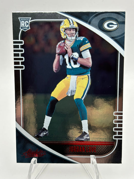2020 Panini Absolute Jordan Love Rookie RC Green Bay Packers #162 RED Parallel