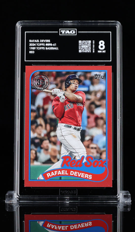 2024 Topps 35th Anniversary Rafael Devers Red Border SSP 09/10 TAG 8