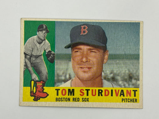 1960 Topps Tom Sturdivant 487 Red Sox