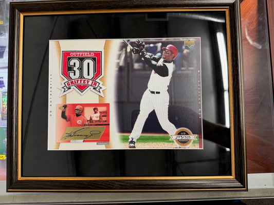 2003 UD Authentics Framed Signed Auto Ken Griffey Jr. /325