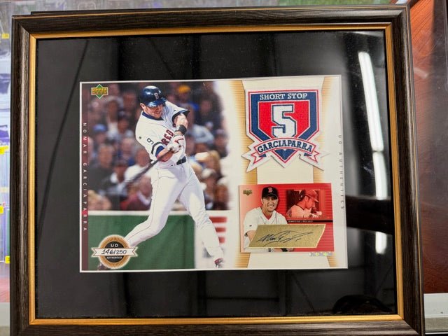 2003 UD Authentics Framed Signed Auto Nomar Garciaparra /250