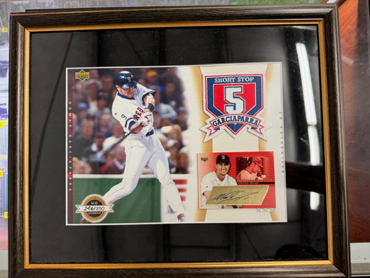 2003 UD Authentics Framed Signed Auto Nomar Garciaparra /250