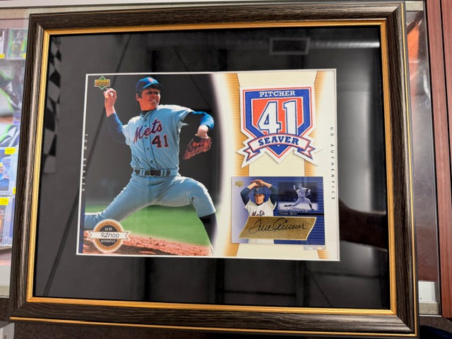 2003 UD Authentics Framed Signed Auto Tom Seaver /100