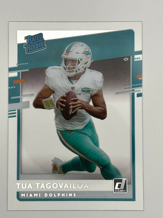 2020 Donruss Clearly Tua Tagovailoa Rookie