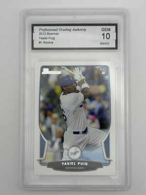 2013 Bowman Yasiel Puig Rookie PGA 10