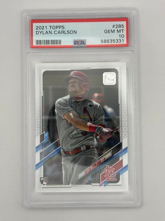 2021 Topps Dylan Carlson Rookie PSA 10