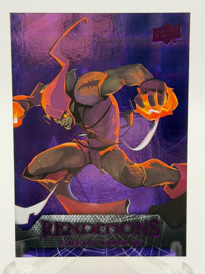 2024 Upper Deck Marvel Renditions. Green Goblin- Kingpin Purple Tie 75/99 #72