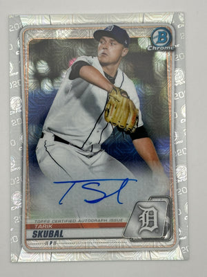 2020 Bowman Chrome Tarik Skubal Mojo On Card Auto