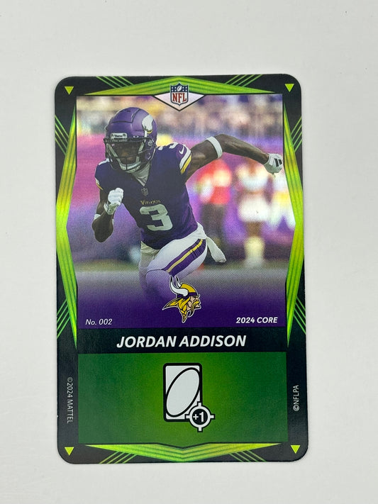 UNO Elite NFL Jordan Addison Green Foil