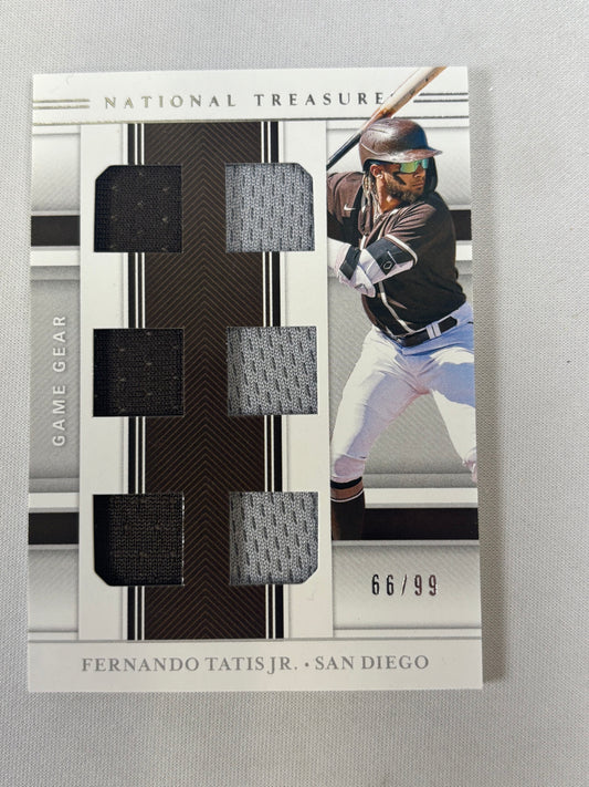 2020 National Treasures Fernando Tatis Jr. Game Gear Materials Patch /99