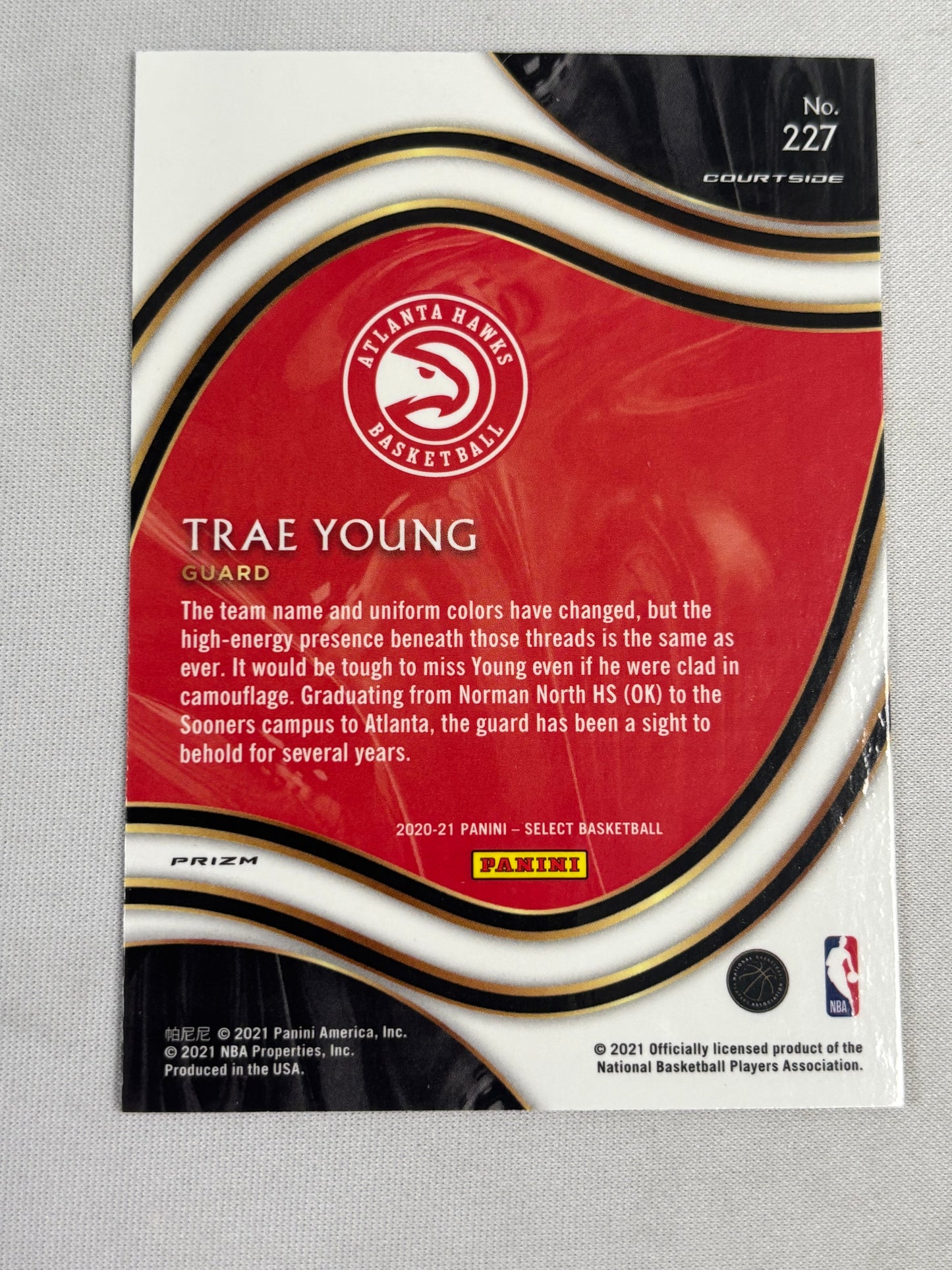 2020-21 Select Trae Young Red Wave