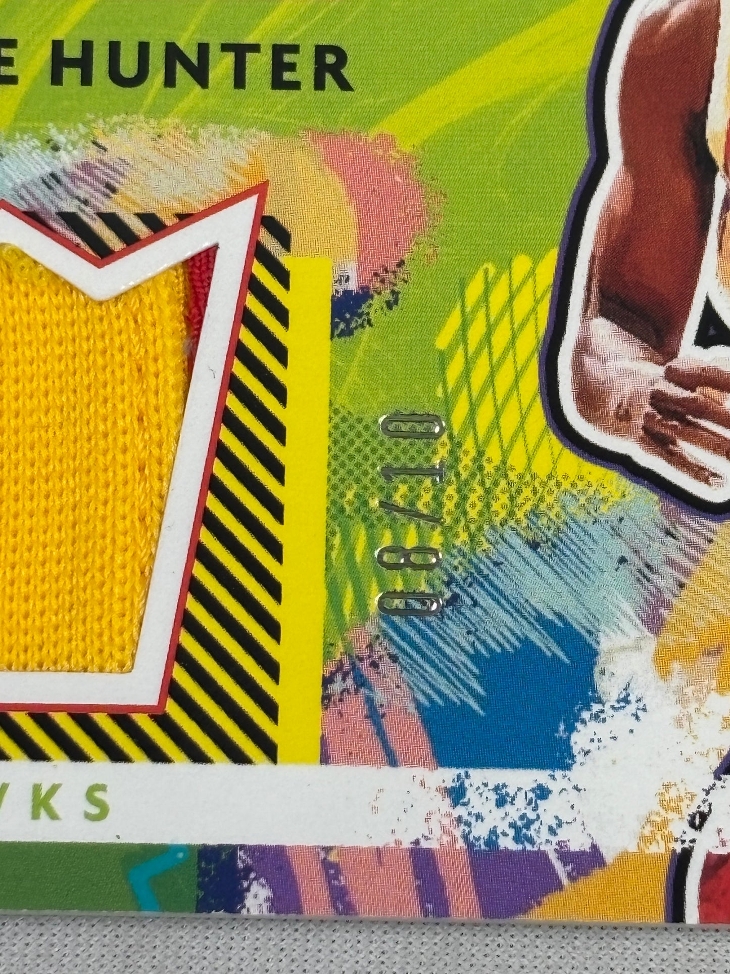 2021-22 Panini Donruss Basketball De'Andre Hunter Jersey Kings Patch /10 Atlanta Hawks