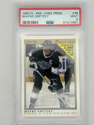 1990 O-Pee-Chee Premier Wayne Gretzky #38 PSA 9 MINT
