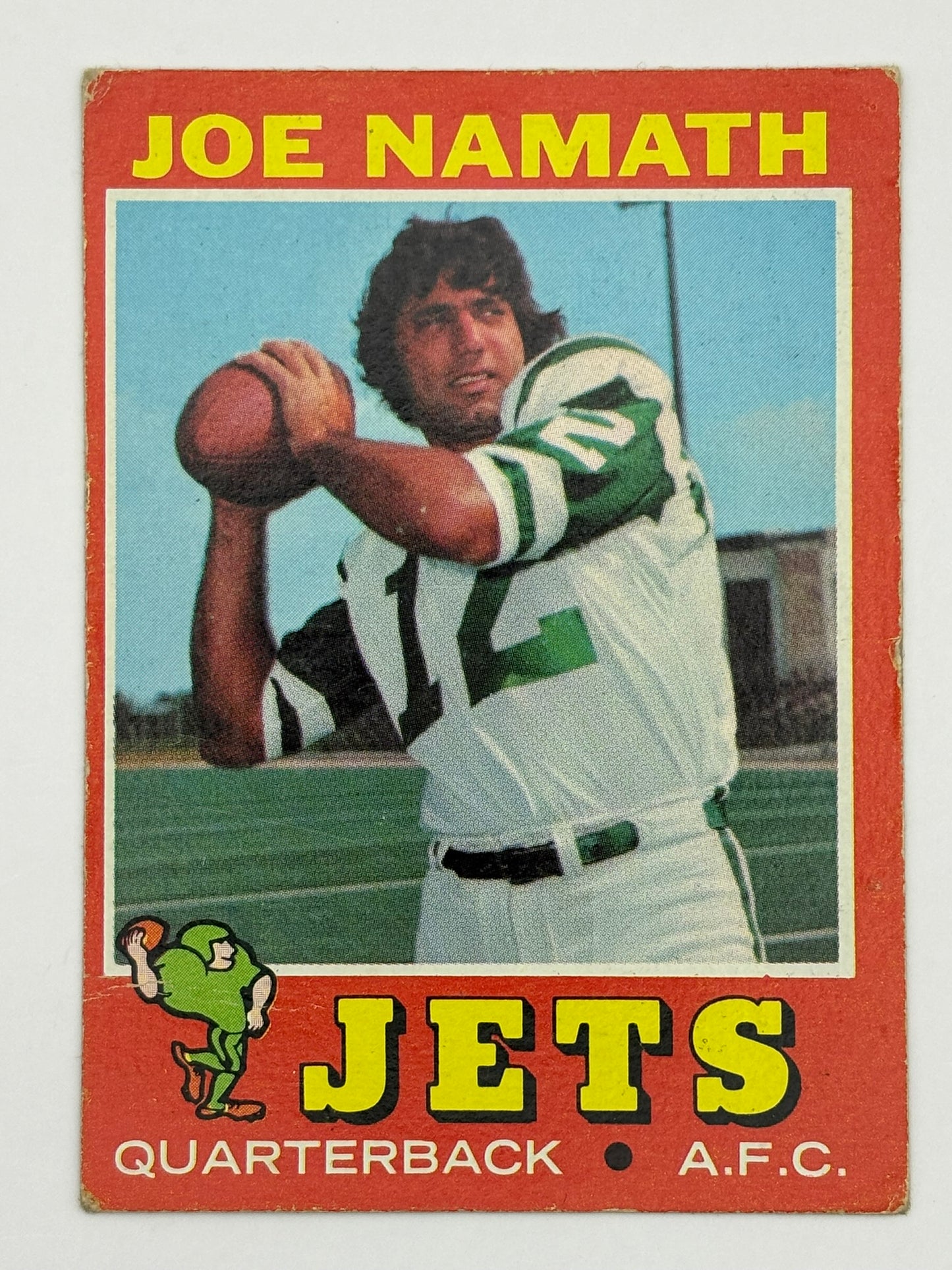 1971 Topps JOE NAMATH #250 Card New York Jets HOF