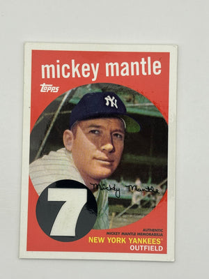 2008 Topps Mickey Mantle Factory Set Jersey Relic #MMR-59 Yankees