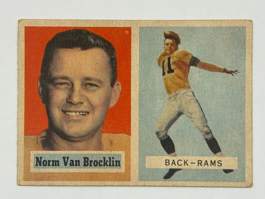 1957 Topps #22 Norm Van Brocklin