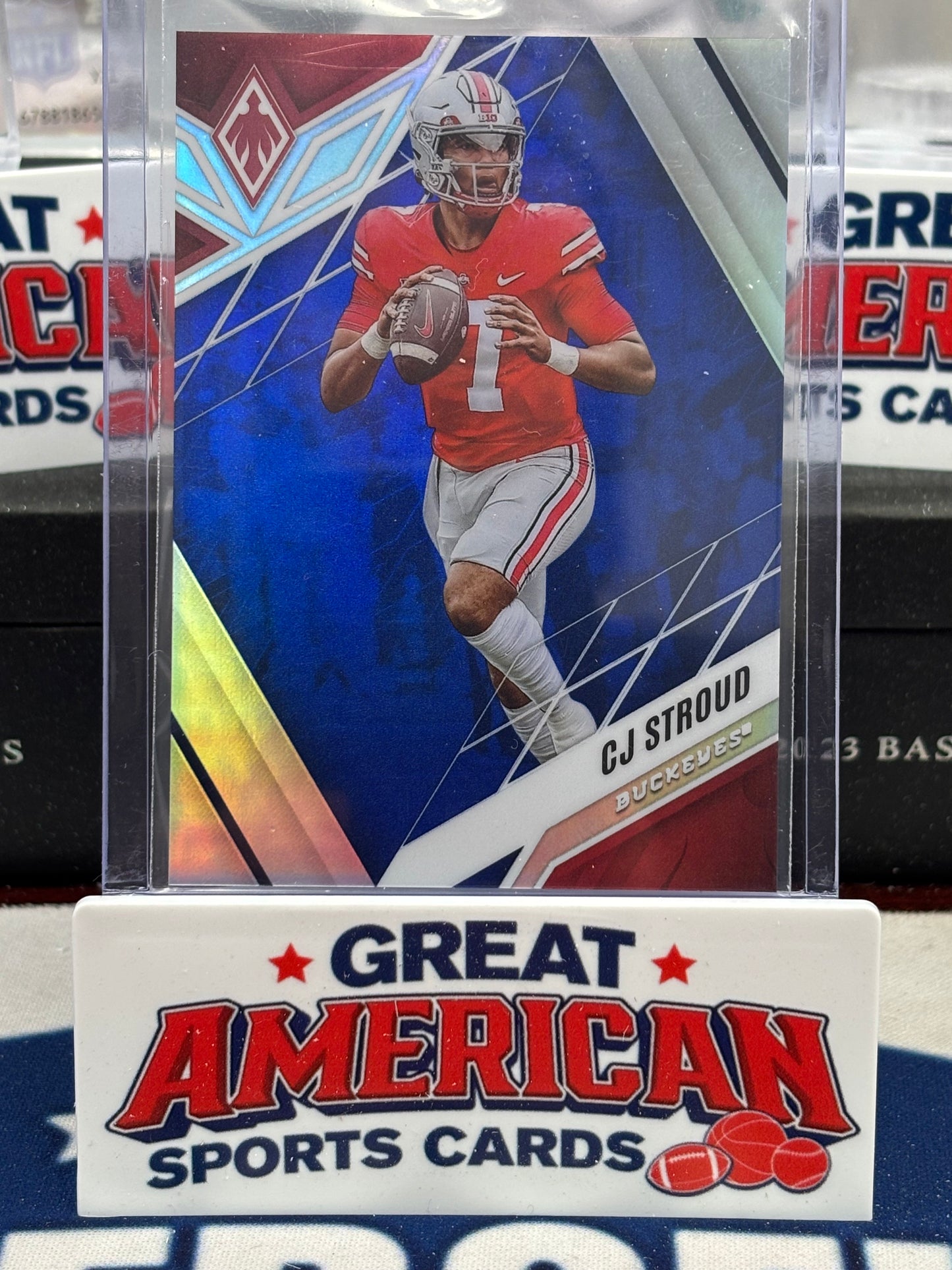 CJ Stroud 2023 Panini Chronicles Draft Picks Phoenix Blue #2 /99 RC