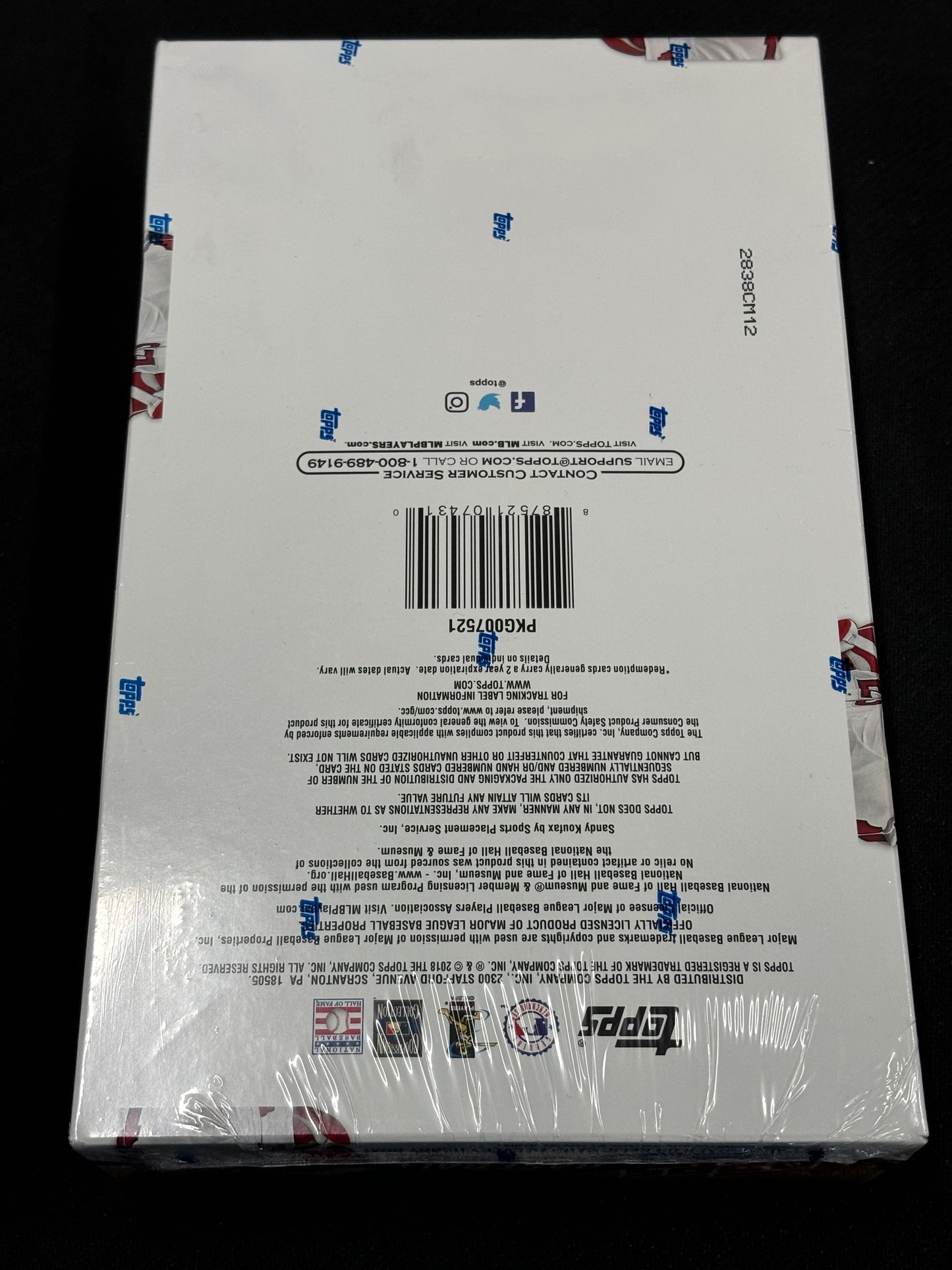 2018 Topps Update Series Hobby Box
