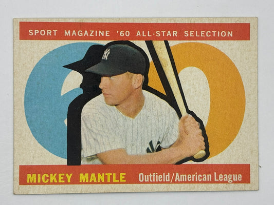 1960 Topps All-Star - #563 Mickey Mantle