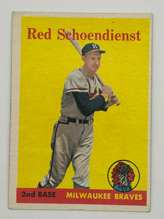 1958 Topps #190 Red Schoendienst