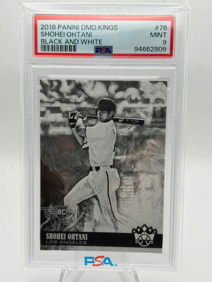 2018 Diamond Kings Shohei Ohtani Black & White PSA 9