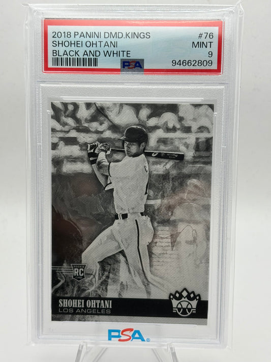 2018 Diamond Kings Shohei Ohtani Black & White PSA 9