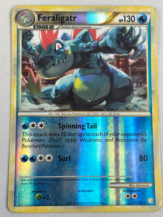 Pokémon TCG 2006 Feraligatr Reverse Holo Card 20/123 LP Condition