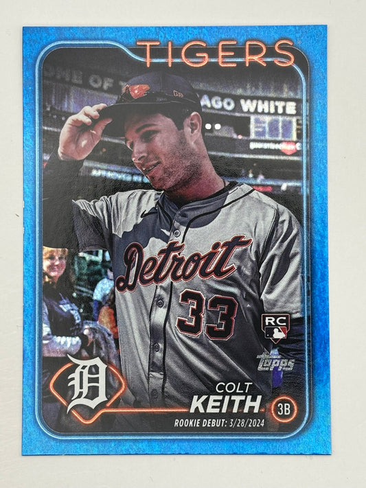 2024 Topps Update Colt Keith Blue Mini Diamond Rookie Debut /999