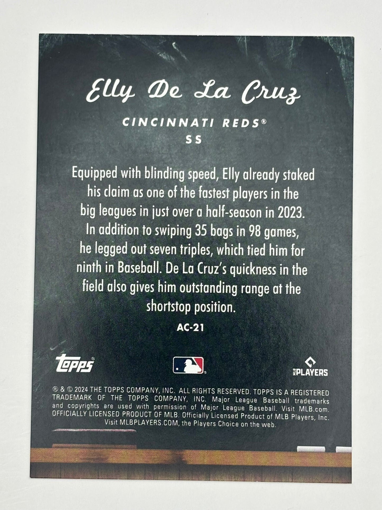 2024 Topps Update Elly De La Cruz All Class Insert #AC-21 Rookie RC Reds