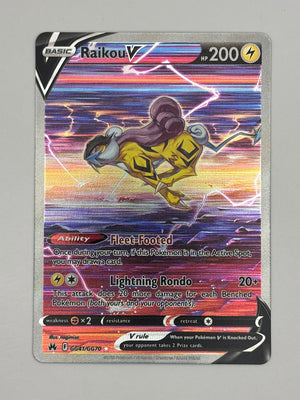 Raikou V GG41/GG70 Ultra Rare Crown Zenith Pokemon TCG