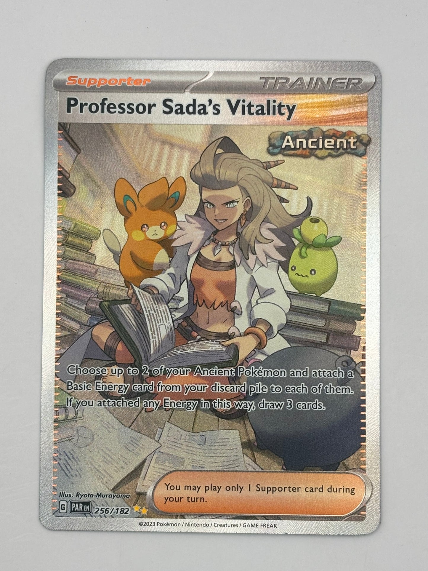 Pokemon Paradox Rift Professor Sada's Vitality 256/182 Special Illustration RARE