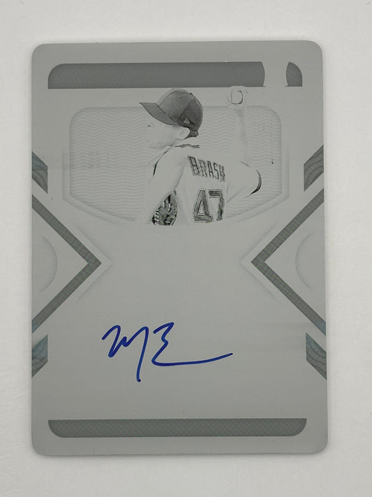 2022 National Treasures Matt Brash 1/1 Printing Plate Auto