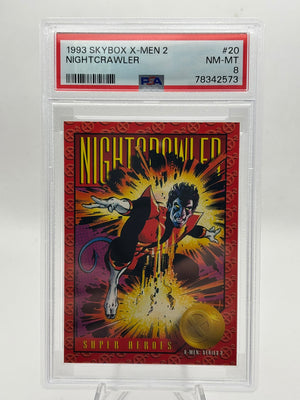 1993 Skybox X-Men Series 2 - Nightcrawler - PSA 8 - Card #20