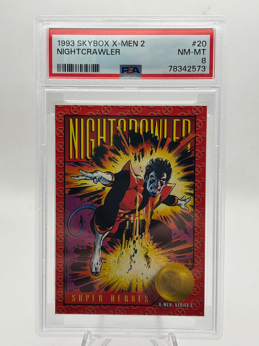 1993 Skybox X-Men Series 2 - Nightcrawler - PSA 8 - Card #20