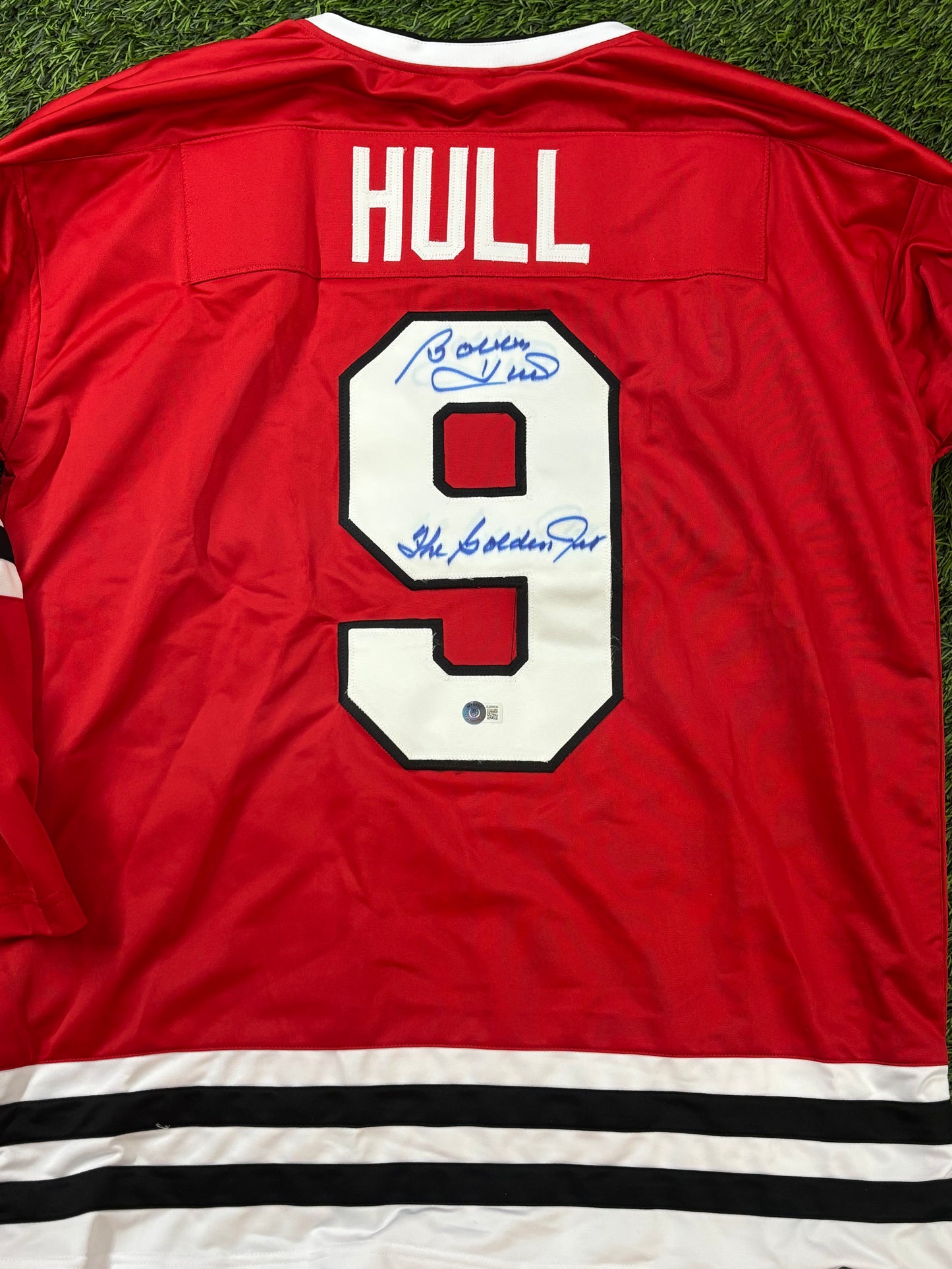 Bobby Hull Signed Jersey Blackhawks Auto The Golden Jet