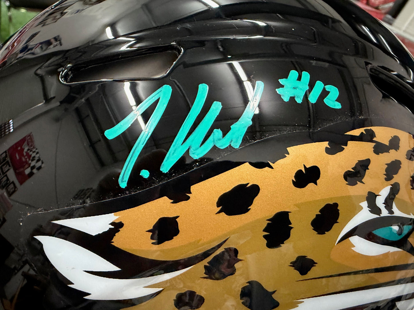 Travis Hunter Signed Jacksonville Jaguars Full Size Authentic Speed Helmet Fanatics