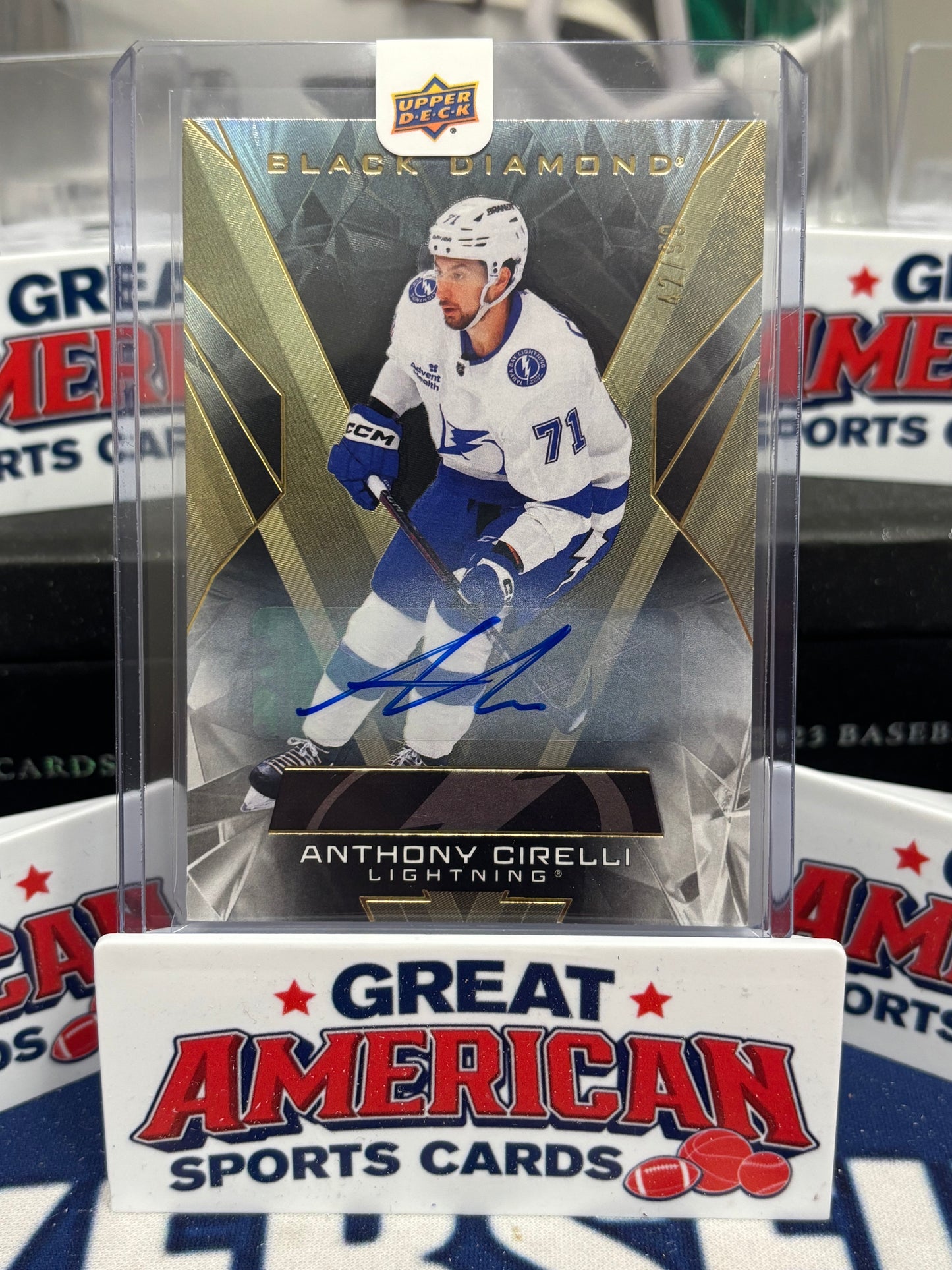 2025-26 Upper Deck Black Diamond Anthony Cirelli Auto /99