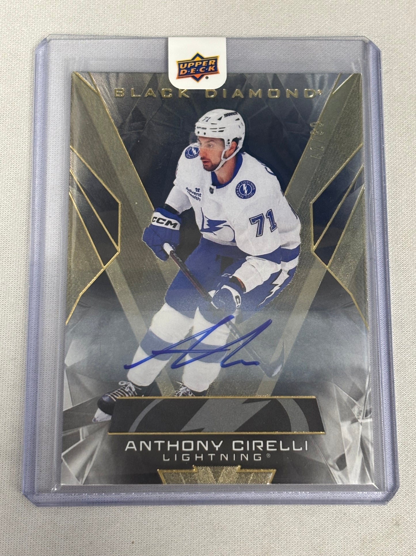 2025-26 Upper Deck Black Diamond Anthony Cirelli Auto /99