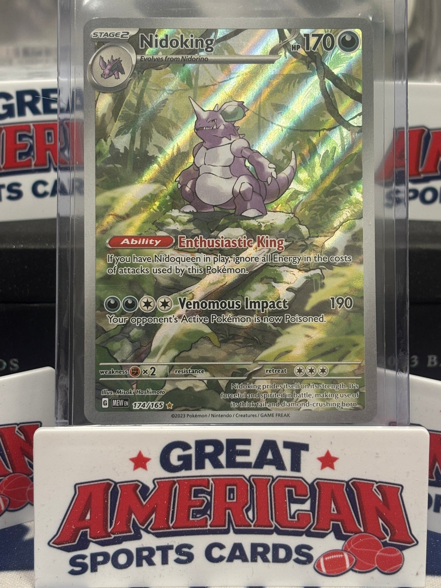 Pokemon TCG - S&V 151 - 174/165 Nidoking - Illustration Rare - NM/M