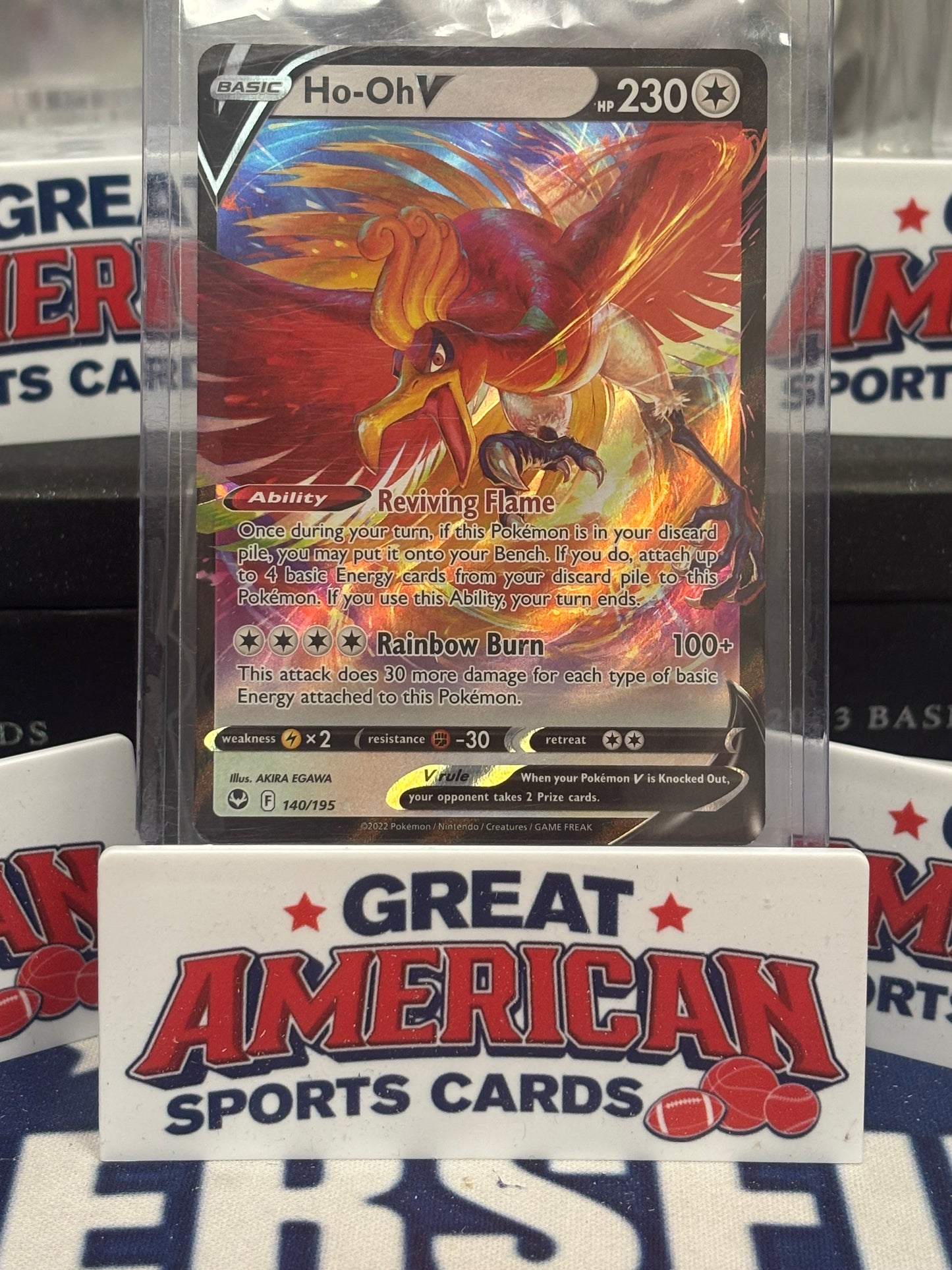 Ho-Oh V 140/195 Swsh12: Sword & Shield - Silver Tempest Holo