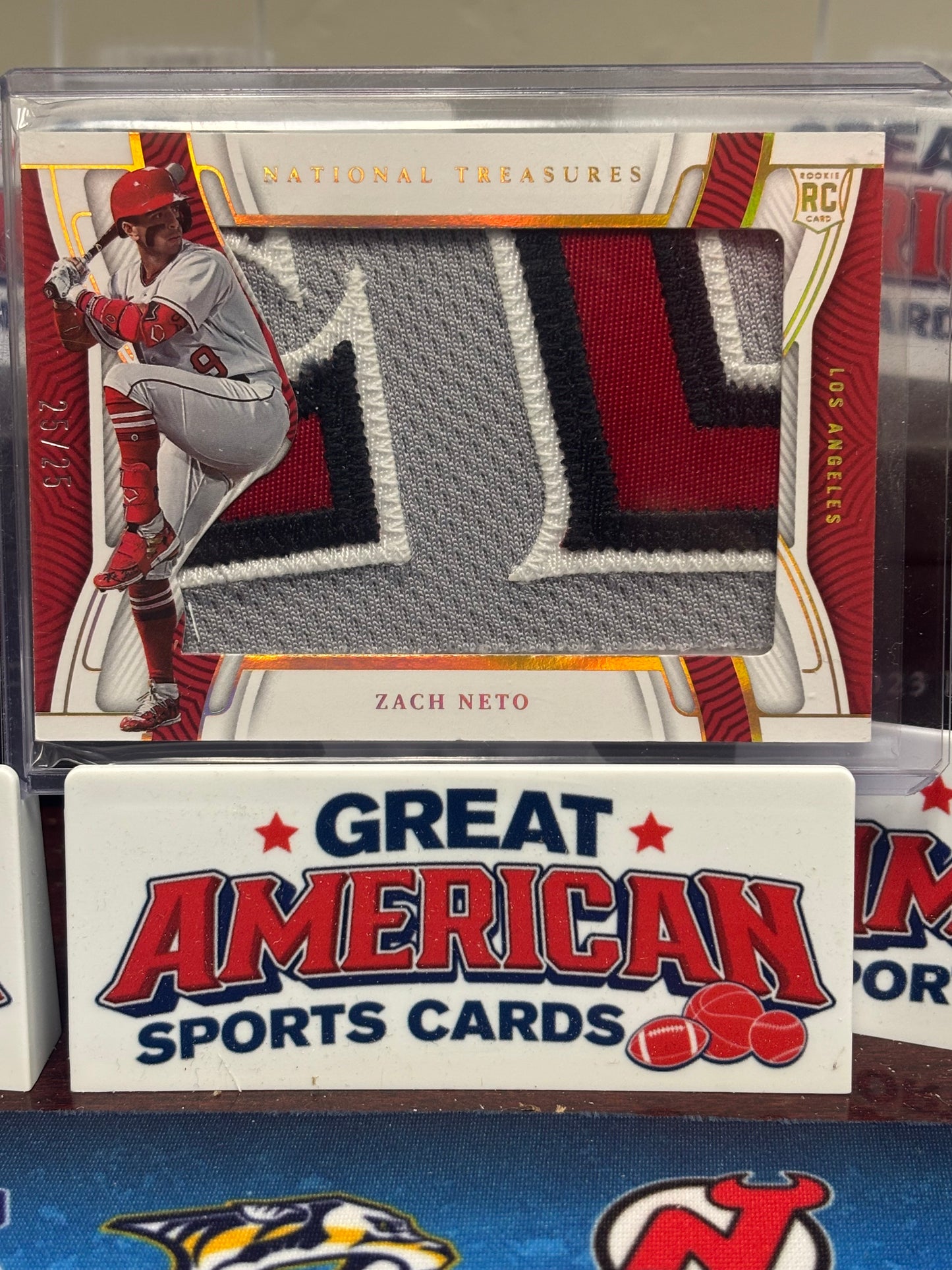 2023 NATIONAL TREASURES ROOKIE SILHOUETTES HOLO GOLD #RS-ZN ZACH NETO