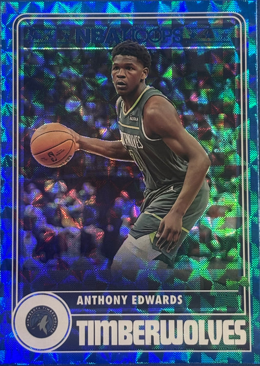 2023-24 Panini Hoops Anthony Edwards Hyper Blue