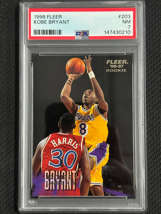 1996 Fleer Kobe Bryant PSA 7 Rookie RC