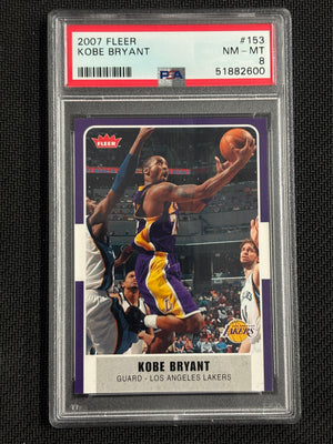 2007 Fleer Kobe Bryant PSA 8 Team Color