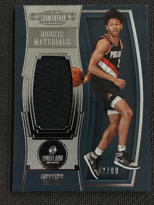 2018-19 Panini Dominion Anfernee Simons Rookie Materials /99