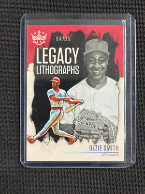2021 Panini Diamond Kings Ozzie Smith Legacy Lithographs /25