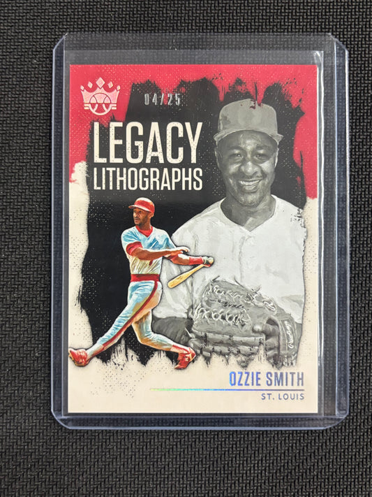 2021 Panini Diamond Kings Ozzie Smith Legacy Lithographs /25