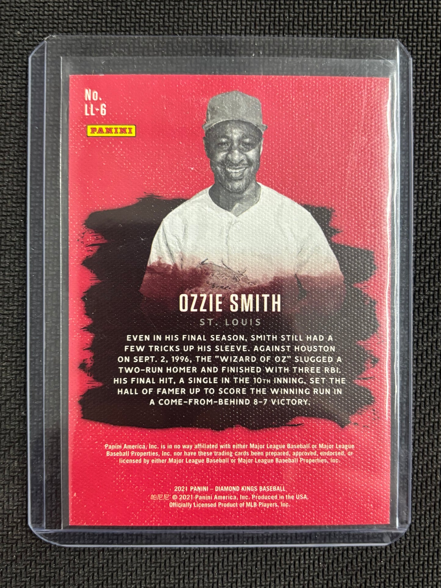 2021 Panini Diamond Kings Ozzie Smith Legacy Lithographs /25