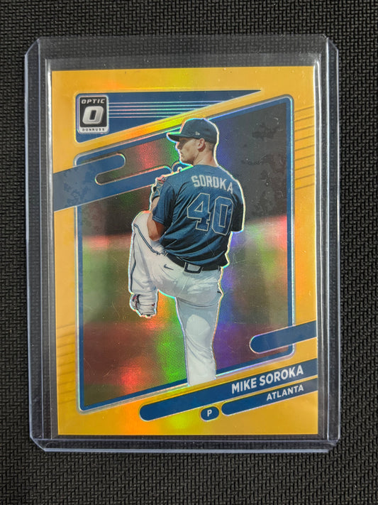 2021 Panini Donruss Optic Baseball Mike Soroka Gold /10